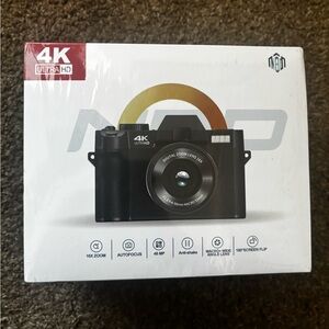 NBD Black Digital Camera 4K Video Recording